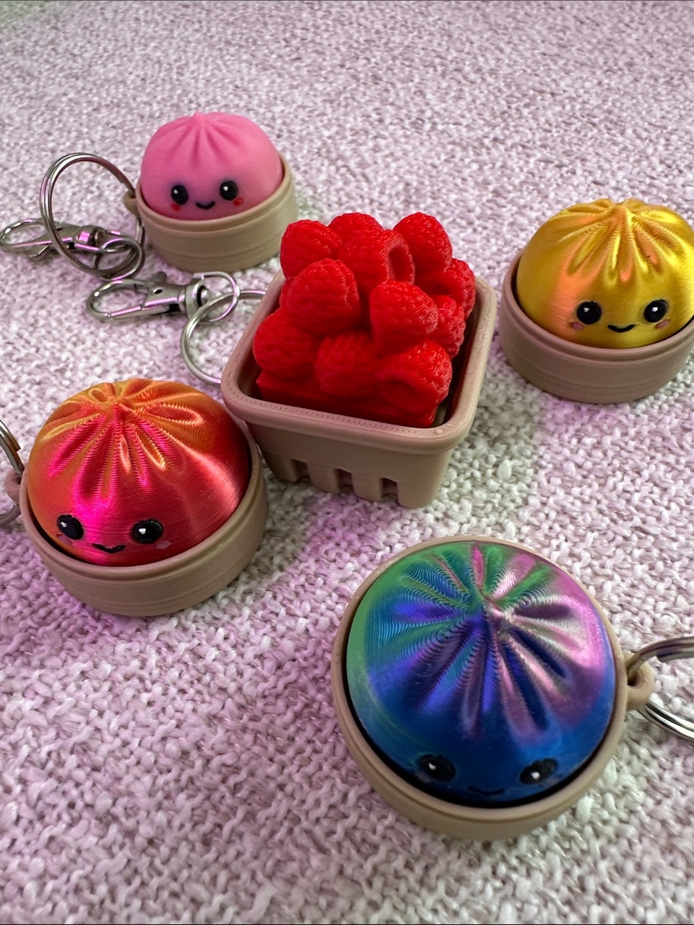 Dumpling Clickers Keychains - Pick 2